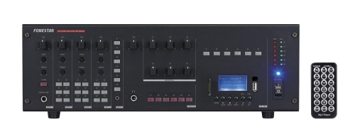 Fonestar MAZ-6600RU - wzmacniacz matrycowy dla 6 stref, odtwarzacz MP3, radio FM, 6 x 100 W