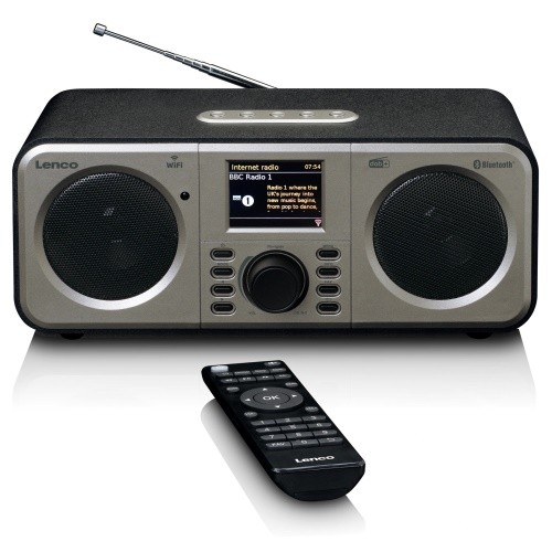 Lenco DIR-141 Internetowe radio stereo z tunerem FM i DAB+ oraz odbiornikiem i nadajnikiem Bluetooth