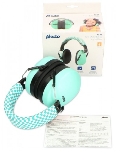 Ochronniki słuchu dla niemowląt i małych dzieci - zielone Alecto BV-71