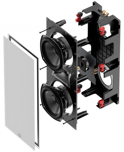 JBL STUDIO 6-66LCR Dwudrożny głośnik instalacyjny 2 x 6,5\ biały prostokąt Moc 50 W RMS