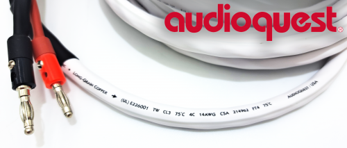 Acoustique Quality SLiP-DB 16/4 (biały) Zestaw kabli głośnikowych HiFi, wykonany z przewodów marki Audioquest DŁUGOŚĆ 2  metry