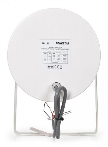 Fonestar PF-19T - Projektor dźwięku z transformatorem 100, 70 i 50 V, 20 W, IP-44