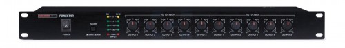Fonestar FDT-112 Splitter audio: wejście: 1 lub 2 zbalansowane combo XLR/JACK. Wyjście: 10 XLR mono lub 5 x XLR stereo. 