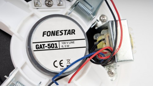 Fonestar GAT-501 - głośnik okrągły do zabudowy 100 V, 5\'\', biały