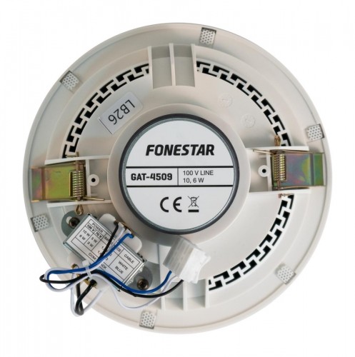 Fonestar GAT-4509 - designerski okrągły głośnik do zabudowy 100 V, 6.5\, biały