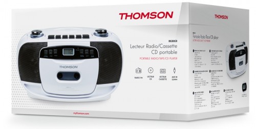 Radiomagnetofon Thomson RK201CD przenośny odtwarzacz CD / kasetowy z radiem FM / AM