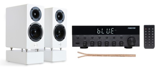 Zestaw audio WRS MM2 + głośniki Fonestar AS-1515 + kabel głośnikowy AQ 615