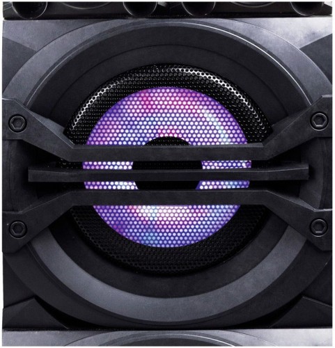 System miksujący PA/DJ dużej mocy Lenco PMX-350 z Bluetooth, USB, wbudowaną baterią, mikrofonem bezprzewodowym i oświetleniem LED, Czarny