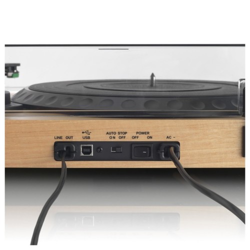 Lenco L 91 - drewniany gramofon z wyjściem USB