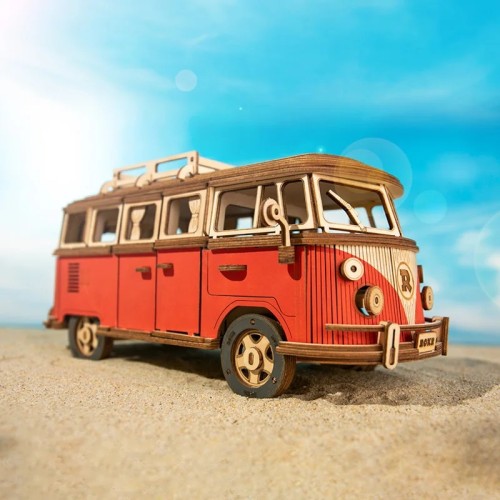 Puzzle 3D drewniane model samochodu Volkswagen VW T1 