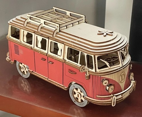 Puzzle 3D drewniane model samochodu Volkswagen VW T1 