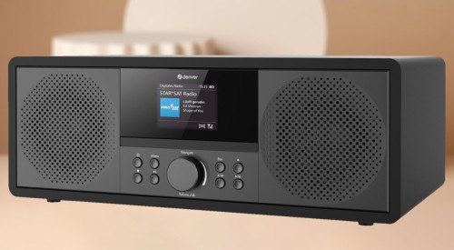 Denver MIR-270B - Mikrowieża z radiem DAB+/FM/internetowym czarna