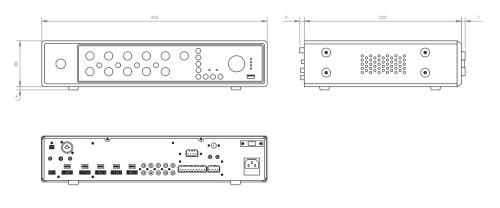 Fonestar MAX-360Z - wzmacniacz PA 100 V, 360 W, 5 stref