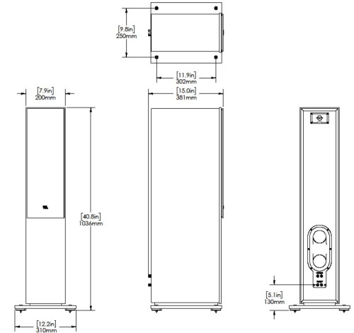 JBL STAGE 2 260F LATTE KOLUMNA PODŁOGOWA