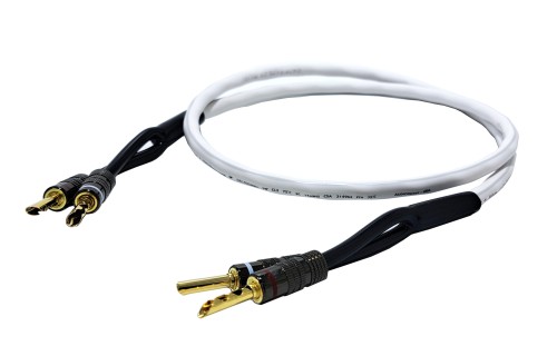 Kabel głośnikowy HiFi, wykonany z przewodów marki Audioquest FLX-SLiP 14/2 o przekroju 2x 2,08 mm2 DŁUGOŚĆ 1,0 metr