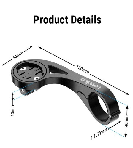 Uchwyt na lampkę rowerową i licznik Towild AS90