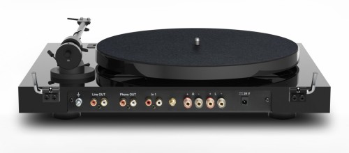 Pro-Ject JukeBox E1 + OM5e  Gramofon, System all-in-one / Plug and Play z Bluetooth, czarny piano 