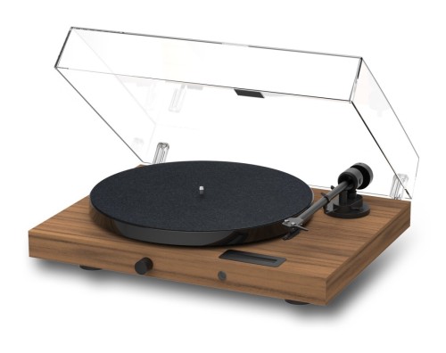 Pro-Ject JukeBox E1 + OM5e  Gramofon, System all-in-one / Plug and Play z Bluetooth, orzech