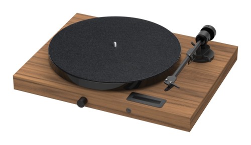 Pro-Ject JukeBox E1 + OM5e  Gramofon, System all-in-one / Plug and Play z Bluetooth, orzech