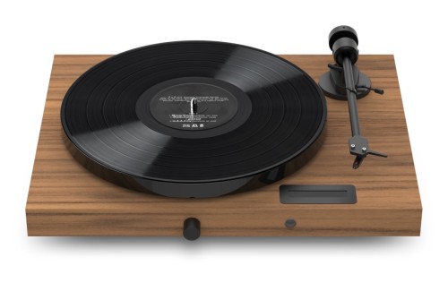 Pro-Ject JukeBox E1 + OM5e  Gramofon, System all-in-one / Plug and Play z Bluetooth, orzech