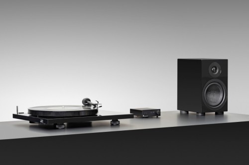 Pro-Ject E1 BT + OM5e Gramofon Plug & Play Hi-Fi, Bluetooth, czarny