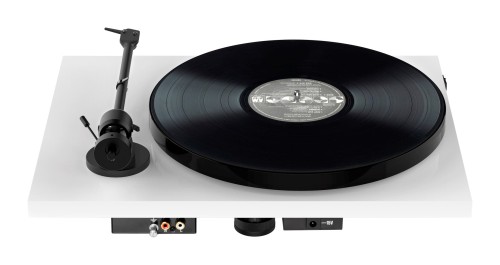 Gramofon Pro-Ject E1 PHONO  + OM5e , z wbudowanym przedwzmacniaczem, biały