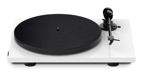 Gramofon Pro-Ject E1 PHONO  + OM5e , z wbudowanym przedwzmacniaczem, biały