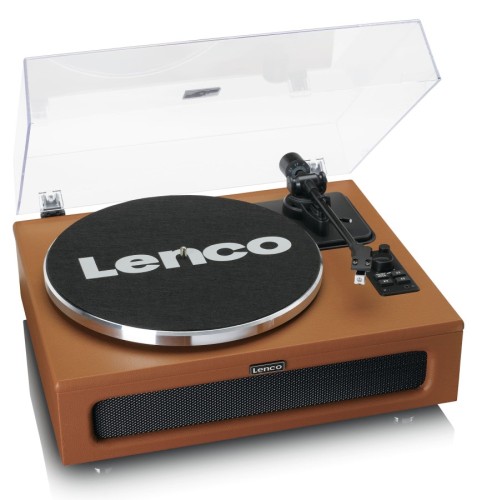 Lenco LS-430BN Gramofon z głośnikami i Bluetooth, Napęd paskowy, Przedwzmacniacz