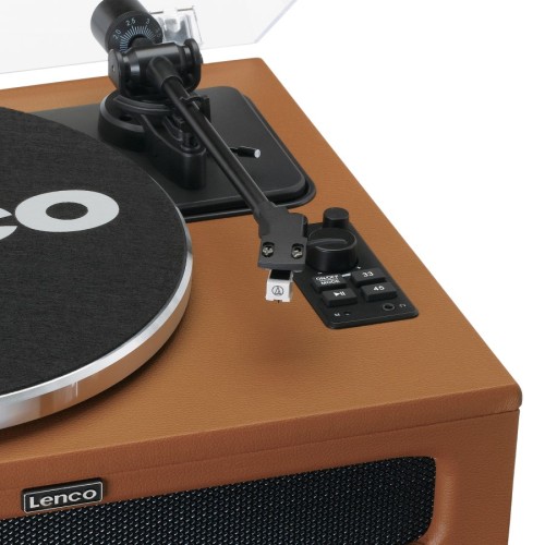 Lenco LS-430BN Gramofon z głośnikami i Bluetooth, Napęd paskowy, Przedwzmacniacz