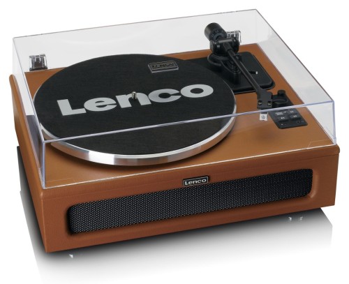 Lenco LS-430BN Gramofon z głośnikami i Bluetooth, Napęd paskowy, Przedwzmacniacz