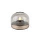 Kooduu - Lampa oliwna i świecznik LED Glow 08, Sepia - 2w1