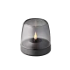 Kooduu - Lampa oliwna i świecznik LED Glow 10, Przydymiony szary - 2w1