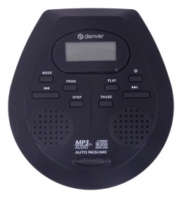 Denver DMP395B przenośny odtwarzacz CD/MP3 z funkcją antishock i podbiciem basów