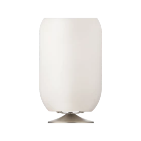Kooduu  Lampa LED Atmos Brass z wbudowanym głośnikiem Bluetooth oraz chłodzirka na napoje, Szczotkowane srebro  3w1