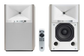 JBL 4305P biały Aspen, Aktywne monitory 2 x 150 W, DAC, streaming, MQA, BT, AirPlay