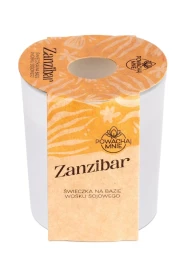 Naturalna świeczka "Powąchaj mnie" o zapachu Zanzibar 130ml biała