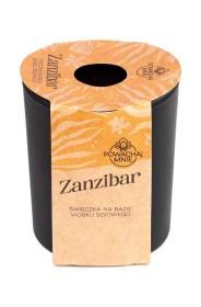 Naturalna świeczka "Powąchaj mnie" o zapachu Zanzibar 130ml czarna