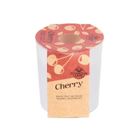 Naturalna świeczka "Powąchaj mnie" o zapachu Cherry 130ml biała