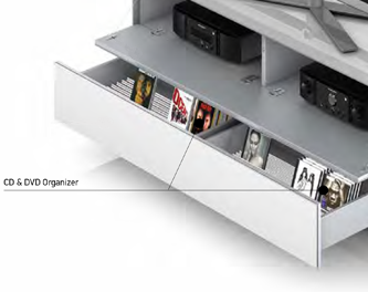 CD & DVD Organizer Wkład na płyt CD i DVD, zapewnia maksymalne wykorzystanie przestrzeni w głębokiej szufladzie.