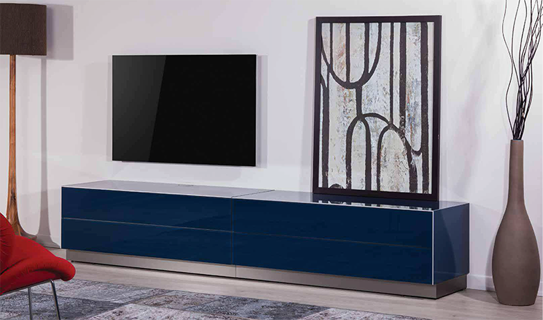 Luksusowa szafka audio video rtv do telewizorów o dużej przekątnej ekranu SONOROUS ELEMENTS EX