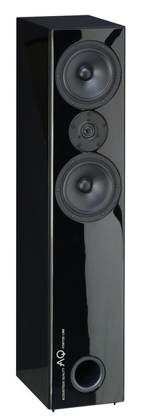 AQ Pontos 8 Precyzyjny dwudrożny audiofilski system głośnikowy w układzie D’Appolito. Obudowa głośnika wykonana jest z płyty MDF pokrytej lakierem poliestrowym o wysokim połysku. Aby osiągnąć idealny stan lakieru stosuje się do 8 warstw lakieru, który staje się bardzo sztywny i staje się częścią wzmocnienia przeciw rezonansowego kolumny. Przedni panel wykonany jest metodą kanapkową, głośniki są zagłębione w celu powstrzymania dyfrakcji na krawędzi. Zastosowane głośniki Scan-Speak, para Midwooferów z membraną z włókna szklanego pracujących we wspólnej komorze o objętości około 50 l, z wylotem bas-refleksu umieszczonym z dołu kolumny. Głośnik wysokonowy z 1″ miękką tkaniną tworzącą pierścień w kształcie kopuły zapewnia doskonałe właściwości kierunkowe dla częstotliwości powyżej 20 kHz. Dzięki sprawnej realizacji te wysokiej klasy kolumny wyróżniają się dokładnym odwzorowaniem ludzkiego głosu i instrumentów akustycznych. Gitary i skrzypiec brzmią bardzo wiernie, natomiast w głosie piosenkarza słychać każdy szczegół, oddech, jakby występował przed Wami. Wrażenie jeszcze bardziej zwiększa dokładność przestrzenna, tak, że orkiestra nie jest powiązana w jeden duży dźwięk, ale każdy instrument zachowuje swój charakter i detale. AQ Pontos 8 Precyzyjny dwudrożny audiofilski system głośnikowy w układzie D’Appolito. Obudowa głośnika wykonana jest z płyty MDF pokrytej lakierem poliestrowym o wysokim połysku. Aby osiągnąć idealny stan lakieru stosuje się do 8 warstw lakieru, który staje się bardzo sztywny i staje się częścią wzmocnienia przeciw rezonansowego kolumny. Przedni panel wykonany jest metodą kanapkową, głośniki są zagłębione w celu powstrzymania dyfrakcji na krawędzi. Zastosowane głośniki Scan-Speak, para Midwooferów z membraną z włókna szklanego pracujących we wspólnej komorze o objętości około 50 l, z wylotem bas-refleksu umieszczonym z dołu kolumny. Głośnik wysokonowy z 1″ miękką tkaniną tworzącą pierścień w kształcie kopuły zapewnia doskonałe właściwości kierunkowe dla częstotliwości powyżej 20 kHz. Dzięki sprawnej realizacji te wysokiej klasy kolumny wyróżniają się dokładnym odwzorowaniem ludzkiego głosu i instrumentów akustycznych. Gitary i skrzypiec brzmią bardzo wiernie, natomiast w głosie piosenkarza słychać każdy szczegół, oddech, jakby występował przed Wami. Wrażenie jeszcze bardziej zwiększa dokładność przestrzenna, tak, że orkiestra nie jest powiązana w jeden duży dźwięk, ale każdy instrument zachowuje swój charakter i detale.